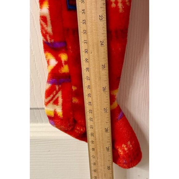 Flag Matrix Western Aztec Print Fleece Baby Full Length Sleeper Size 12 Months - Picture 7 of 9